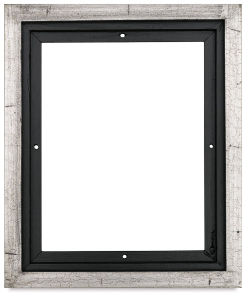 Floater Frame, Silver Crackle