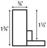 Profile for 1-1/2" Depth