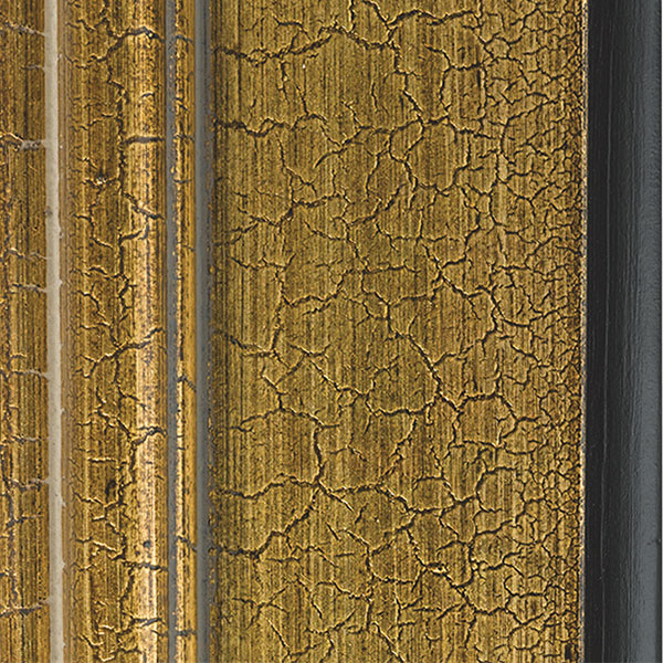 Gold Crackle with Black
