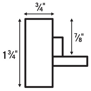 Profile for 3/4" and 7/8" Deep Canvas