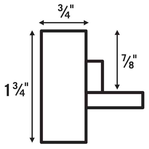 Profile for 3/4" and 7/8" Deep Canvas