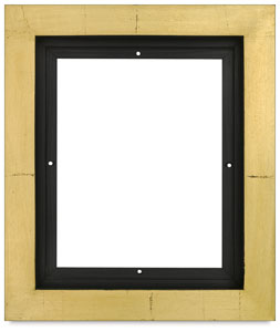Gold Leaf/Black, for 3/4;" Deep Canvas