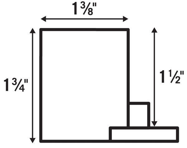 Profile for 1-1/2" Deep Canvas