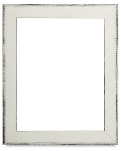 Sierra Wood Frame, Aged White Sierra Wood Frame, Aged White