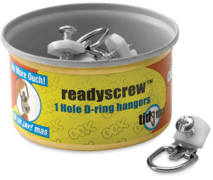 Tidy Tin of 10 Hangers, 1 Hole