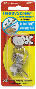 Pkg of 3 Hangers, 1 Hole