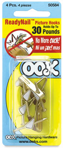 ReadyNail Picture Hooks, Pkg of 4