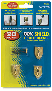 Repositioning Shield Hangers Set of 3