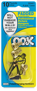Padded Hangers, 10&nbsp;lb Capacity, Pkg of 4