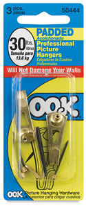 Padded Hangers, 30&nbsp;lb Capacity, Pkg of 3
