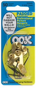 Padded Hangers, 50&nbsp;lb Capacity, Pkg of 2