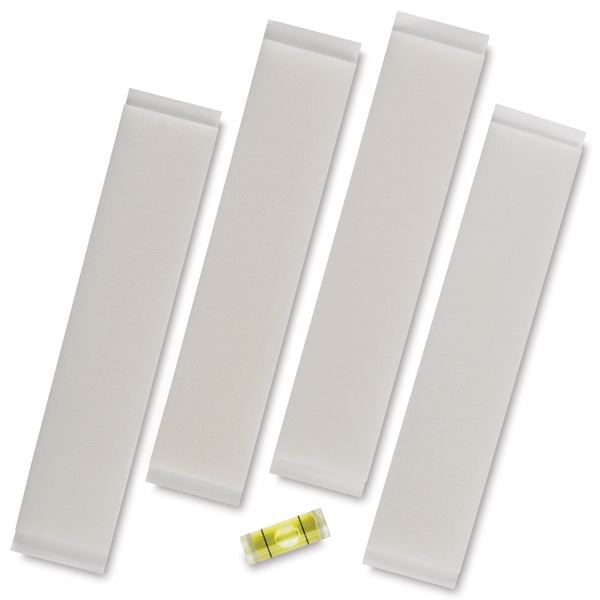 Hangman Canvas Board Hanging Tape, Pkg of 4,  w/ Level