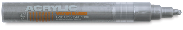 Acrylic Marker, Outline Silver 2 mm