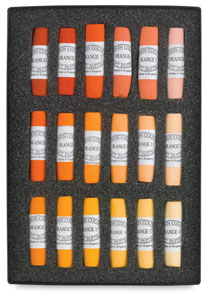 Set of 18, Orange Pastel Set