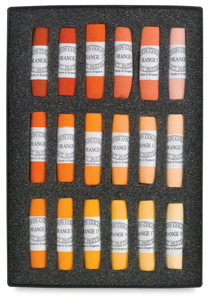 Set of 18, Orange Pastel Set