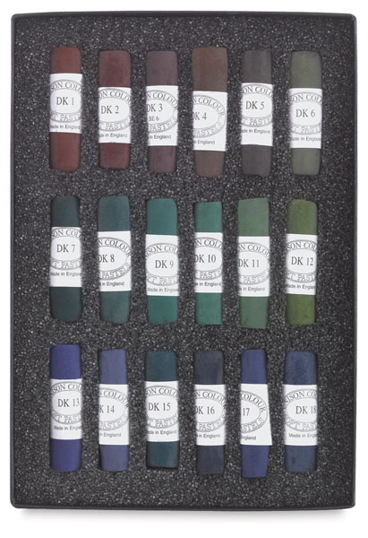 Set of 18, Dark Colors