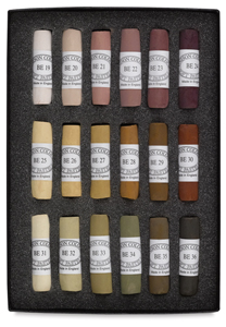 Set of 18, Earth Tones