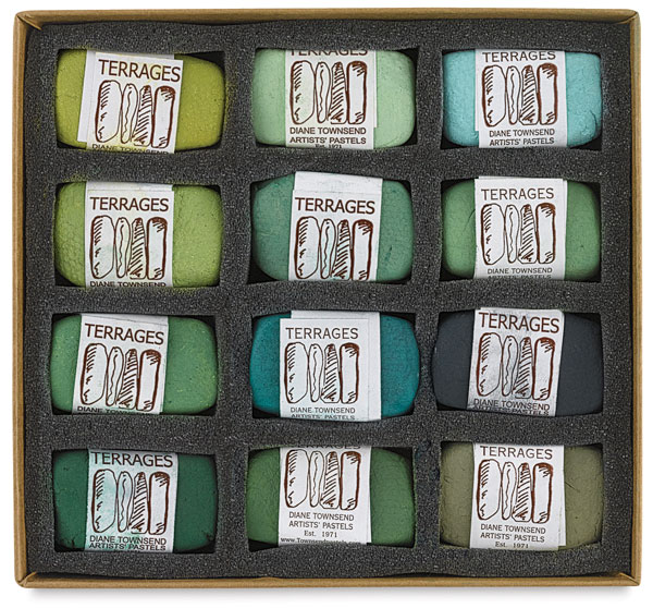 Green Colors, Set of 12