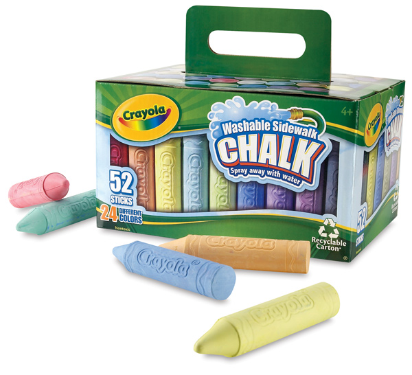 Sidewalk Chalk, Bucket of 52