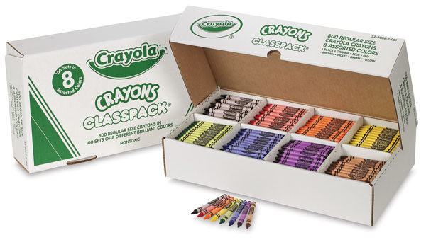 Classpack of 800, with 8 Colors