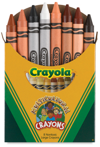 Large Multicultural Crayons, Set of 8