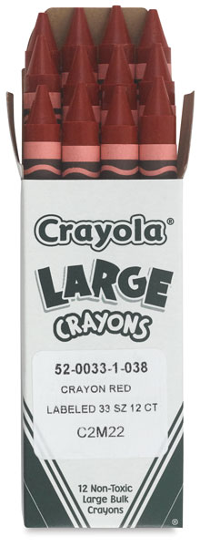 Large Red Crayons (Bulk)