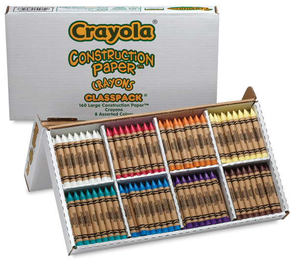 Construction Paper Crayons Classpack of 160