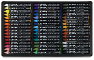 Water-Soluble Crayons, Set of 48 Colors