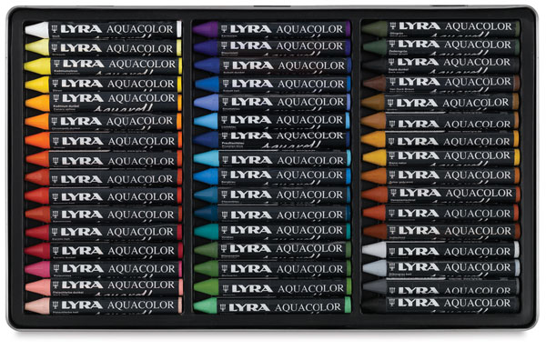 Water-Soluble Crayons, Set of 48 Colors