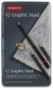 Set of 12 Graphic Hard