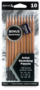Pencils, Set of 10 w/ Sharpener