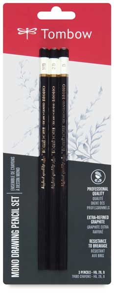 Drawing Pencils, Set of 3  NEW! 