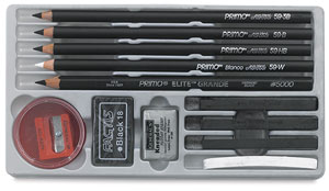 Primo Euro Charcoal Pencil Deluxe Set