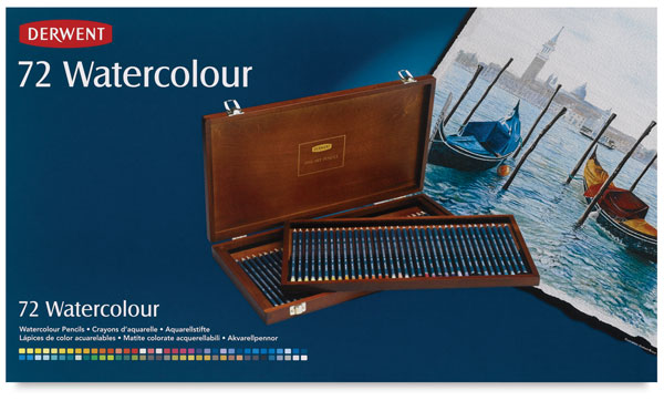 Watercolor Pencil Wooden Box Gift Set of 72