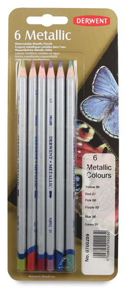 Metallic Colored Pencils, Set of 6