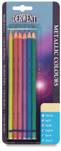 Metallic Colors Pencils, Set of 6 Metallic Colors Pencils, Set of 6