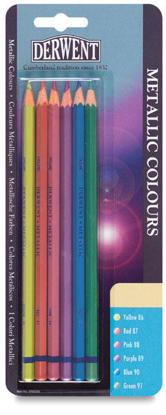 Metallic Colors Pencils, Set of 6