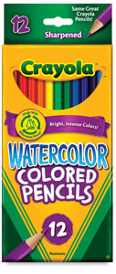 Watercolor Pencils, Set of 12 Watercolor Pencils, Set of 12