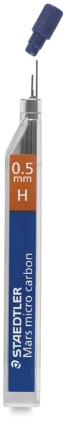 0.5 mm, H Lead Refills, Pkg of 12
