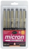 Set of 6, Size 05 Assorted Colors