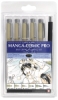 Manga Comic Pro Set, 6 Pieces