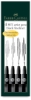 Black, Fineliner Set of 4
