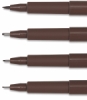 Nib Detail  Brush, Medium, Fine, and Superfine  (top to bottom)