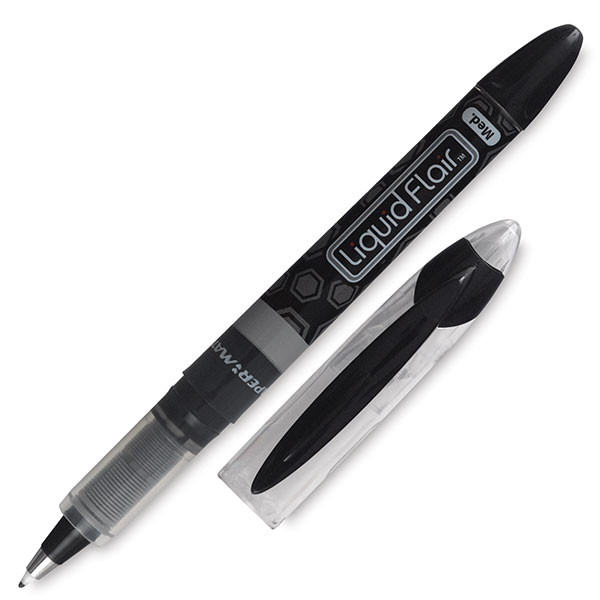 Liquid Flair Medium Point Pen, Black