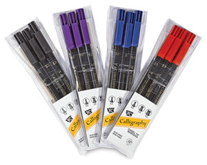 Black, Violet, Blue, and Red