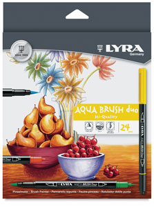 Aqua Brush Duo, Set of 24