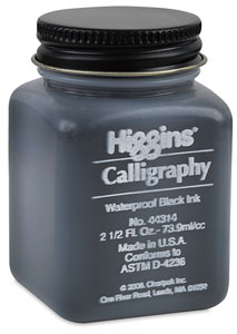 Black Waterproof Calligraphy Ink
