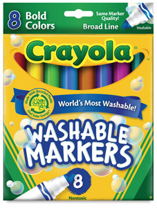 Set of 8, Bold Colors, Broad Tip
