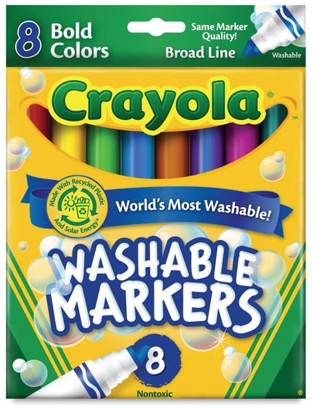 Set of 8, Bold Colors, Broad Tip