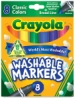 Set of 8, Classic Colors, Broad Tip